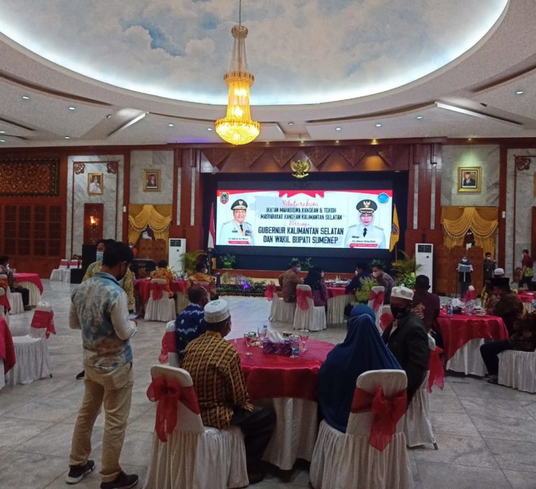 Satpol PP Dan Damkar Prov. Kalsel Melaksanakan PAM Gubernur Kalsel pada Acara Silaturahmi Ikatan Mahasiswa Kangean Kalimantan Selatan