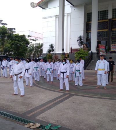 Pelatihan Rutin Beladiri Karate Satpol PP dan Damkar Prov.Kalsel